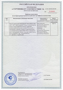 Сертификат пожарный OSB кровельные (прил.)